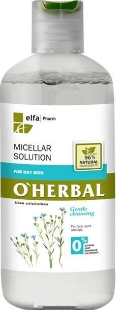 Мицеллярный раствор для сухой кожи с экстрактом льна O’Herbal, 250 мл фото 1 &mdash; TD-EX.RU
