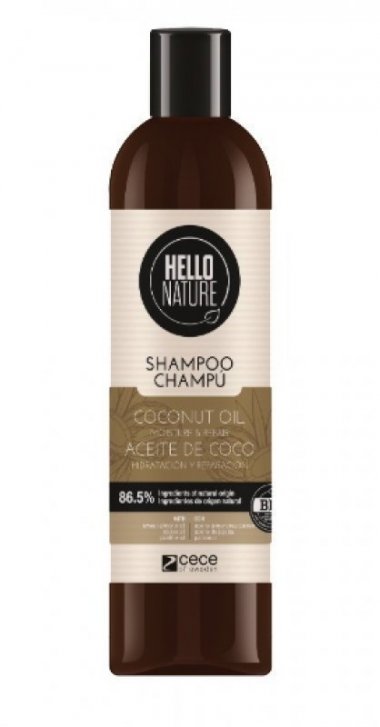 Шампунь для волос Hello Nature Coconut Oil с маслом кокоса, 300 мл &mdash; TD-EX.RU