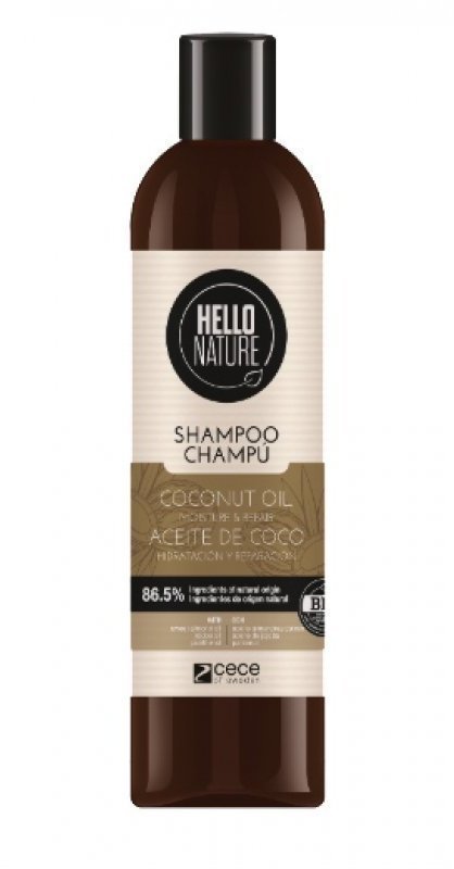 Шампунь для волос Hello Nature Coconut Oil с маслом кокоса, 300 мл фото 1 &mdash; TD-EX.RU