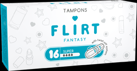 Тампоны для критических дней Super (4 капли) fantasy FLIRT, 16 шт фото 1 &mdash; TD-EX.RU