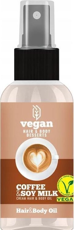 Масло для волос Vegan Coffee And Soy Milk Latte Hair And Body Oil восстанавливающее, 100 мл фото 1 &mdash; TD-EX.RU