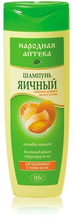 Шампунь Яичный для окрашенных и тонких волос Iris, 400 мл &mdash; TD-EX.RU