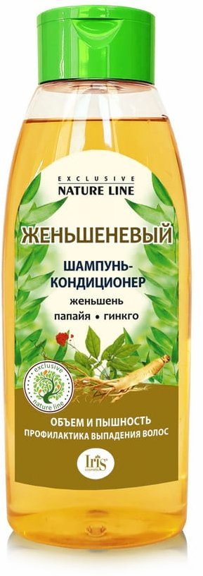 Шампунь-кондиционер "Женьшеневый" EXCLUSIVE NATURE LINE Iris, 520 мл   фото 1 &mdash; TD-EX.RU