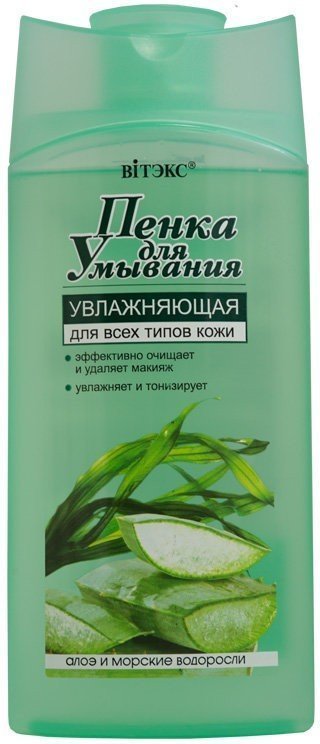 Пенка для умывания Увлажняющая "Алоэ и морские водоросли" для всех типов кожи Витэкс, 275 мл фото 1 &mdash; TD-EX.RU