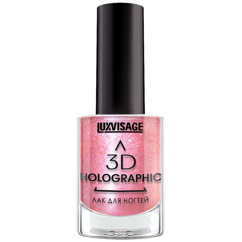 Лак для ногтей 3D HOLOGRAPHIC тон 719 розовый кварц Luxvisage   фото 1 &mdash; TD-EX.RU