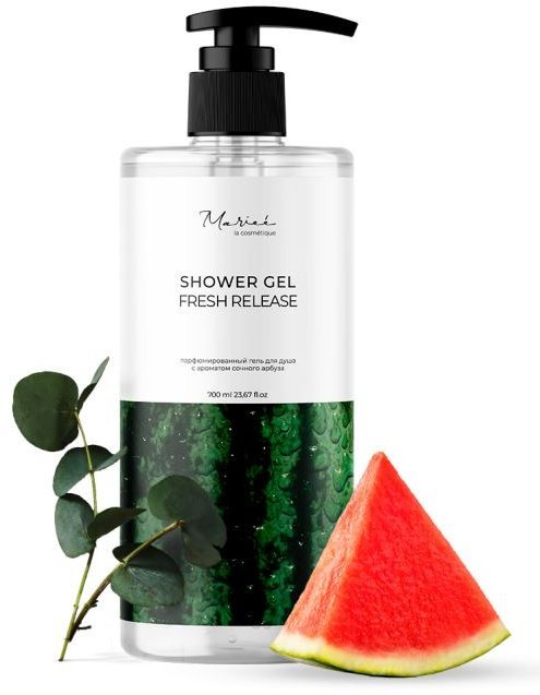 Гель для душа с ароматом сочного арбуза Marieé la cosmétique GLOBAL CHEMICAL, 700 мл фото 1 &mdash; TD-EX.RU