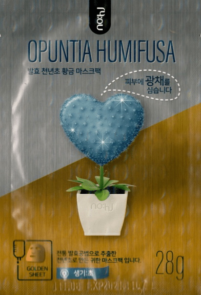 Тонизирующая коллагеновая маска для лица "OPUNTIA HUMIFUSA" с экстрактом опунции VO7, 28 г фото 1 &mdash; TD-EX.RU