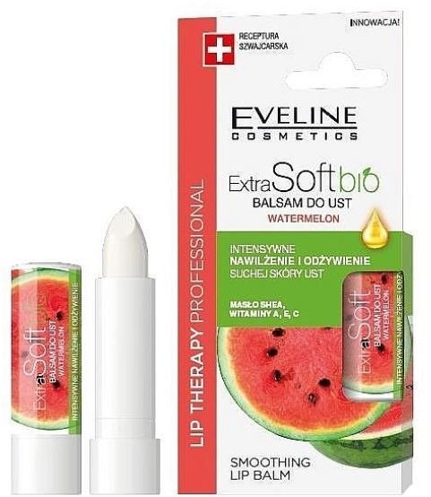 Бальзам для губ Арбуз EXTRA SOFT bio Eveline  фото 1 &mdash; TD-EX.RU