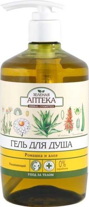 Гель для душа ромашка и алоэ Зеленая аптека, 750 мл фото 1 &mdash; TD-EX.RU