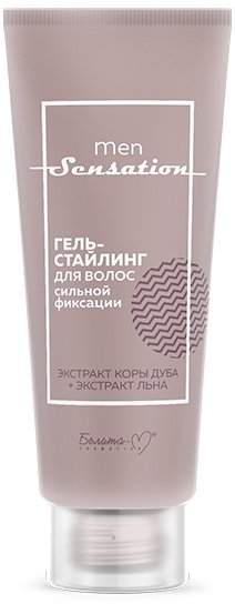 Гель-стайлинг для волос сильной фиксации Men Sensation Белита-М, 75 г фото 1 &mdash; TD-EX.RU