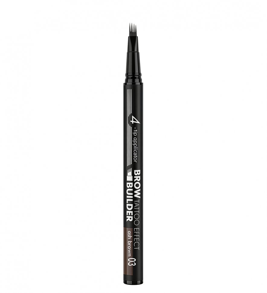 Маркер для бровей c эффектом микроблейдинга BROW BUILDER TATTOO EFFECT тон 03 Ash brown LUXVISAGE  фото 1 &mdash; TD-EX.RU