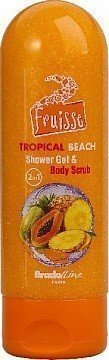 Скраб + гель для душа Fruisse "Tropical Beach", 200 мл фото 1 &mdash; TD-EX.RU