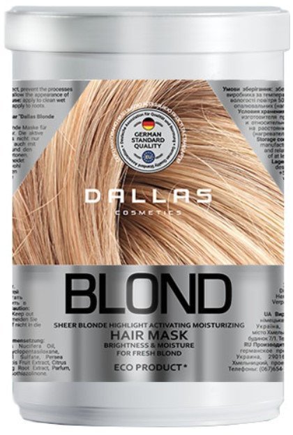 Увлажняющая маска для светлых волос Blonde Нighlight Dallas, 1000 мл фото 1 &mdash; TD-EX.RU