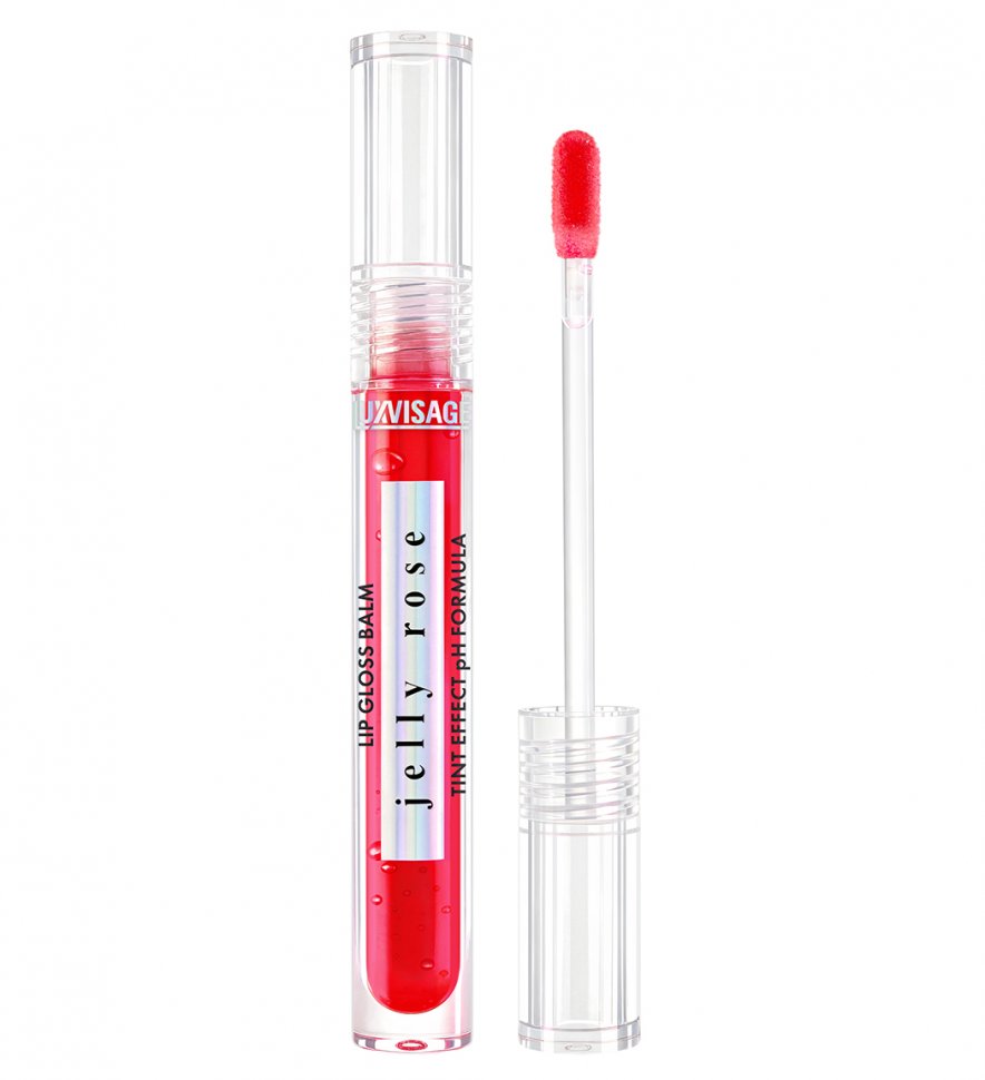 Блеск-бальзам для губ JELLY ROSE TINT EFFECT pH FORMULA тон 02 Scarlet Rose LUXVISAGE  фото 1 &mdash; TD-EX.RU