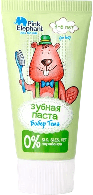 Зубная паста "Бобер Тема" Pink Elephant, 50 мл фото 1 &mdash; TD-EX.RU