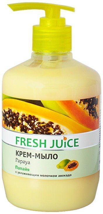 Крем-мыло с дозатором "Papaya" Fresh Juice, 460 мл фото 1 &mdash; TD-EX.RU