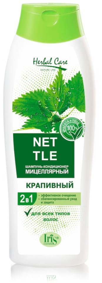 Шампунь-кондиционер мицеллярный Крапивный Herbal care Iris, 400 мл фото 1 &mdash; TD-EX.RU