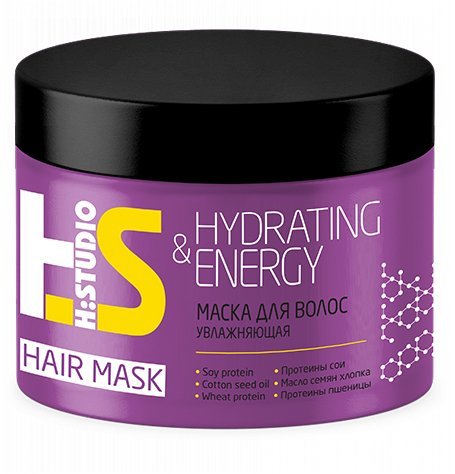 Маска для увлажнения волос Hydrating&Energy H:Studio Romax, 300 г   фото 1 &mdash; TD-EX.RU