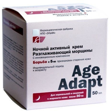 Ночной активный крем «Разглаживающий морщины» Age Adapt​, 50 мл фото 1 &mdash; TD-EX.RU