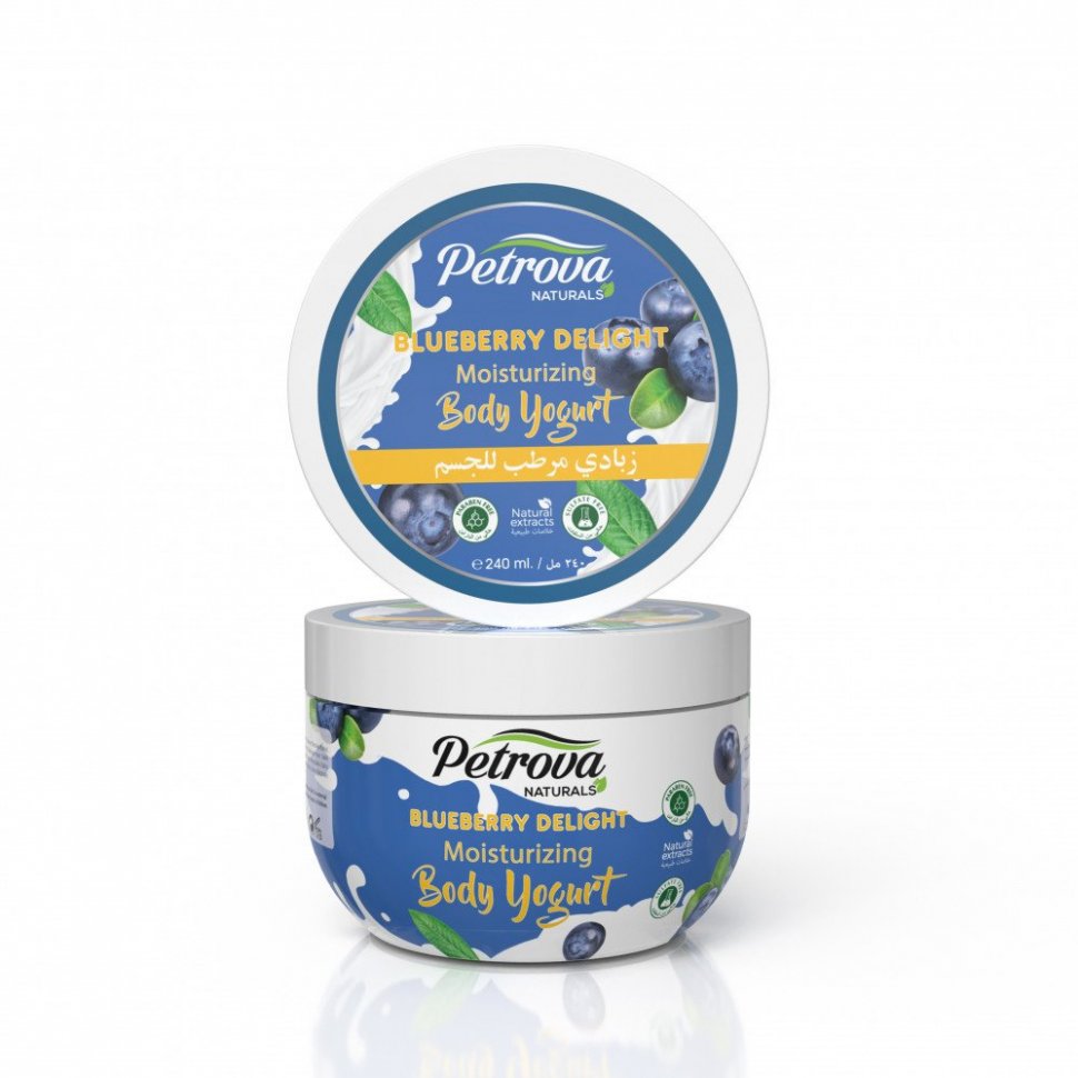 Увлажняющий йогурт для тела «ЧЕРНИЧНОЕ НАСЛАЖДЕНИЕ» NATURALS BLUEBERRY DELICAT Petrova, 240 мл. фото 1 &mdash; TD-EX.RU