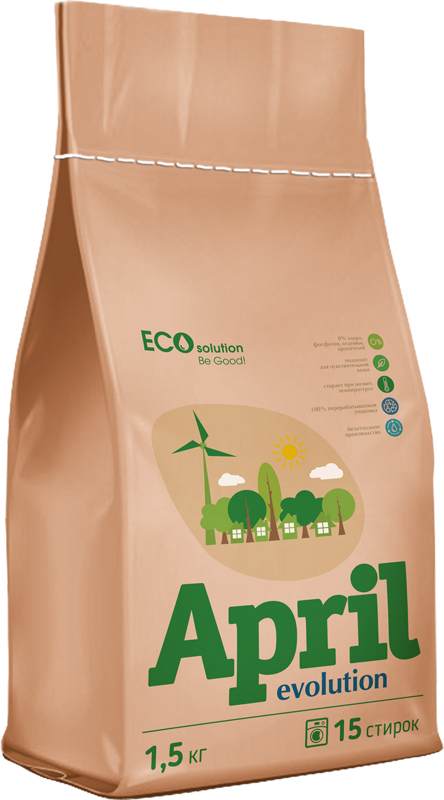 April Evolution универсальный порошок Eco Solution Автомат, 1,5 кг фото 1 &mdash; TD-EX.RU