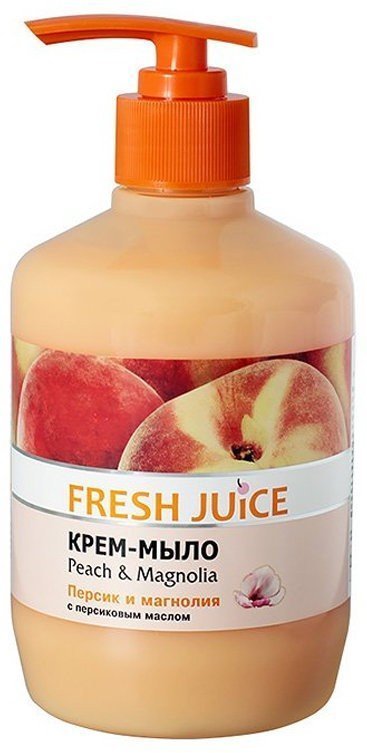 Крем-мыло с дозатором "Peach & Magnolia" Fresh Juice, 460 мл фото 1 &mdash; TD-EX.RU