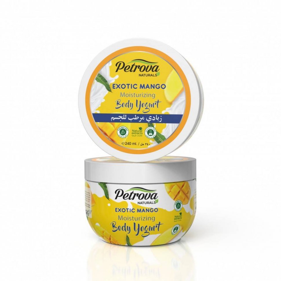 Увлажняющий йогурт для тела «ЭКЗОТИЧЕСКОЕ МАНГО» NATURALS  EXOTIC MANGO Petrova, 240 мл.  фото 1 &mdash; TD-EX.RU