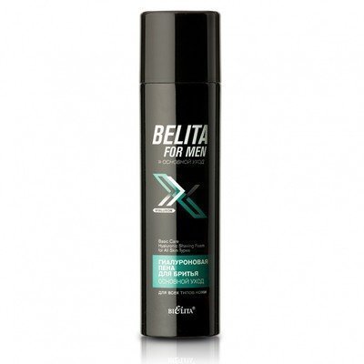 Белита For men Гиалуроновая пена для бритья для всех типов кожи Основной уход, 250 мл фото 1 &mdash; TD-EX.RU