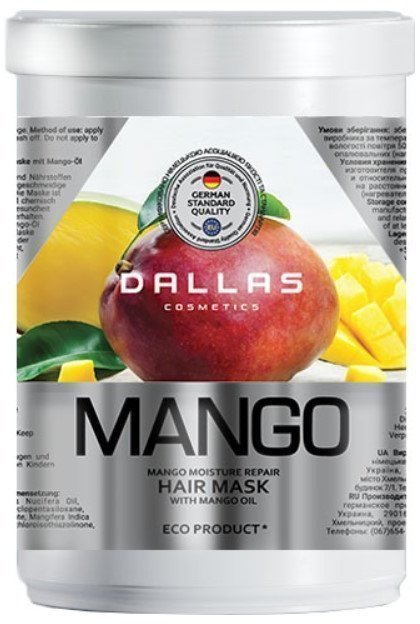Увлажняющая маска для волос Mango с маслом манго Dallas, 1000 мл фото 1 &mdash; TD-EX.RU