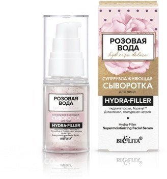 Белита Розовая вода - HydRoseDeluxe Суперувлажняющая сыворотка для лица HYDRA-FILLER, 30 мл фото 1 &mdash; TD-EX.RU
