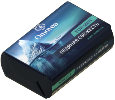 Мыло туалетное твердое FOR MEN ледяная свежесть OMOVEA 90гр. фото 1 &mdash; TD-EX.RU