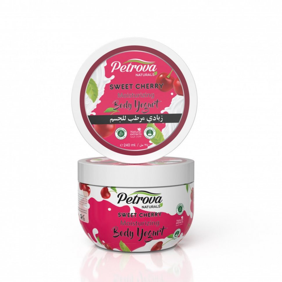 Увлажняющий йогурт для тела «ВИШНЯ» NATURALS SWEET CHERRY Petrova, 240 мл.   фото 1 &mdash; TD-EX.RU