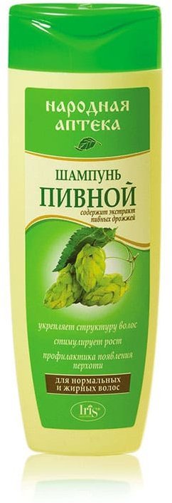 Шампунь Пивной для нормальных и жирных волос Iris, 400 мл фото 1 &mdash; TD-EX.RU