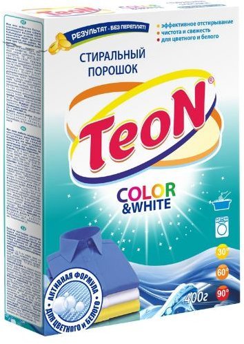 Стиральный порошок Color&White Teon, 400 г. фото 1 &mdash; TD-EX.RU