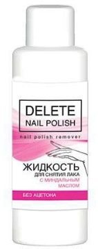 Жидкость для снятия лака DELETE с миндальным маслом Romax, 100 мл  фото 1 &mdash; TD-EX.RU
