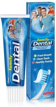 Зубная паста Dental Family Cavity Protection+Fresh Breath Rubella, 100 мл фото 1 &mdash; TD-EX.RU