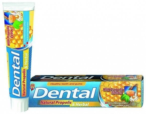 Зубная паста Dental Natural Propolis&Herbal. Натуральный прополис и лечебные травы Rubella, 100 мл фото 1 &mdash; TD-EX.RU