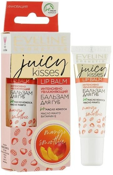 Интенсивно увлажняющий бальзам для губ Juicy Kisses Mango Smoothie Eveline, 12 мл фото 1 &mdash; TD-EX.RU