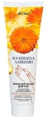 КРЕМ-ПЕРЧАТКИ для рук ЗАЩИТНЫЙ СИЛИКОНОВЫЙ КАЛЕНДУЛА &amp; ЛАНОЛИН Витэкс, 100 мл &mdash; TD-EX.RU