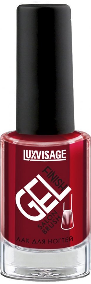 Лак для ногтей стойкий глянцевый GEL FINISH тон 07 королевский красный  Luxvisage, 9 г       фото 1 &mdash; TD-EX.RU