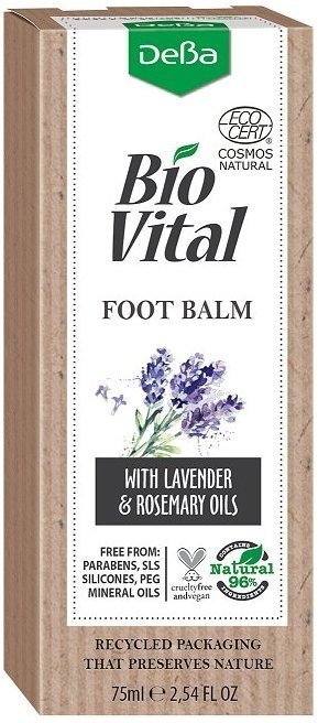 Крем для ног с БИО-маслами Ши, кокоса, лаванды и розмарина Bio Vital DEBA, 75 мл фото 1 &mdash; TD-EX.RU