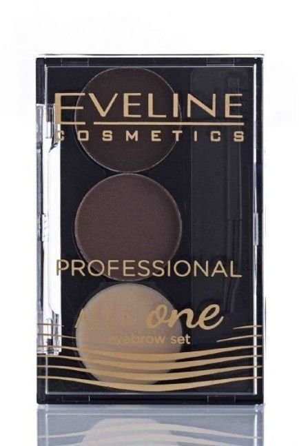 Профессиональный набор для стилизации и макияжа бровей Eveline All in One Professional №01 Темно-коричневый фото 1 &mdash; TD-EX.RU