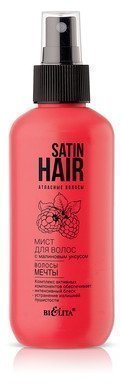 Белита SATIN HAIR Мист для волос с малиновым уксусом “Волосы мечты”, 190 мл фото 1 &mdash; TD-EX.RU