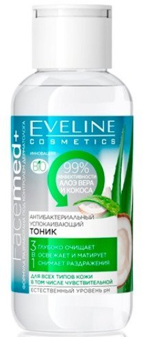 Успокаивающий антибактериальный тоник 3 в 1 facemed+ Eveline, 100 мл фото 1 &mdash; TD-EX.RU