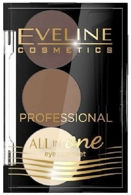 Профессиональный набор для стилизации и макияжа бровей Eveline All in One Professional №02 Светло-коричневый фото 1 &mdash; TD-EX.RU