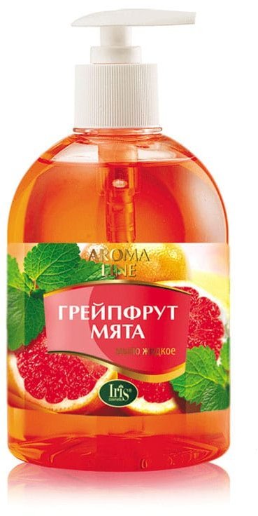 Мыло жидкое Грейпфрут и Мята Aroma Line Iris, 500 мл фото 1 &mdash; TD-EX.RU