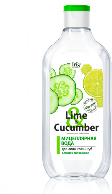 Мицеллярная вода для лица, глаз и губ Lime&amp;Cucumber Iris, 500 мл &mdash; TD-EX.RU