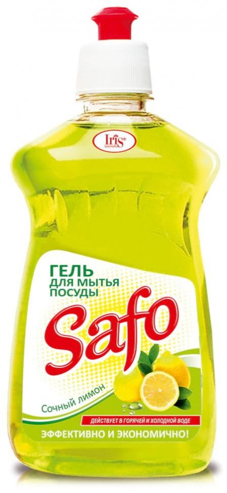 Гель для мытья посуды «Сочный лимон» Safo Iris, 500 мл фото 1 &mdash; TD-EX.RU