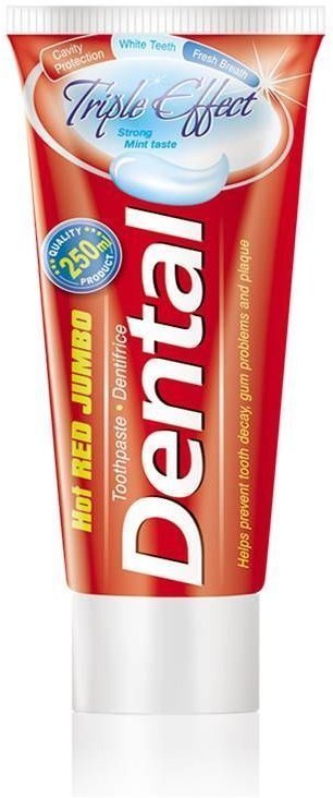 Зубная паста Dental Hot Red Jumbo Triple effect. Тройной эффект Rubella, 250 мл фото 1 &mdash; TD-EX.RU