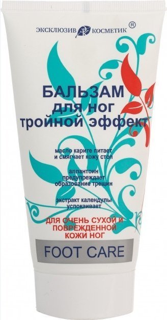 Бальзам для ног "Тройной эффект" Foot Care Эксклюзивкосметик, 150 г фото 1 &mdash; TD-EX.RU
